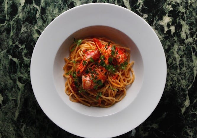 spaghetti pasta food dish meal