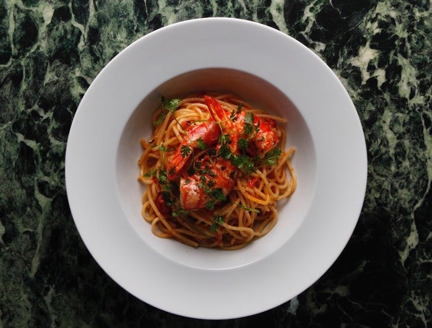 spaghetti pasta food dish meal