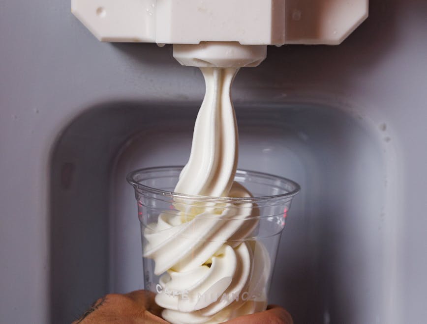 cream dessert food icing ice cream finger hand person frozen yogurt soft serve ice cream
