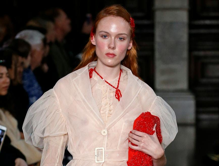 simone_rocha_ready to wear spring summer 2018 london fashion week september2017 necklace accessories jewelry accessory person clothing fashion mobile phone electronics phone