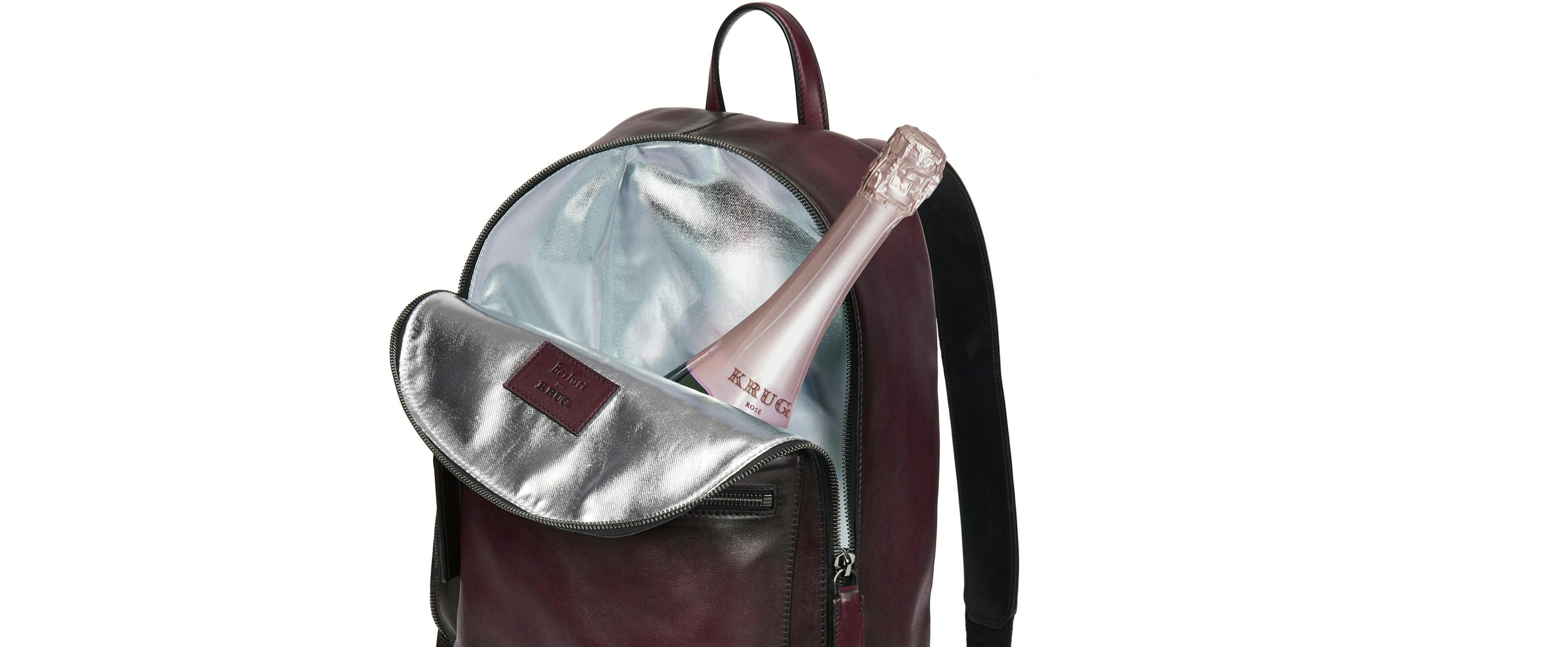 170138 krug r berluti 01 sac a dos ouvert rose bag handbag accessories accessory backpack