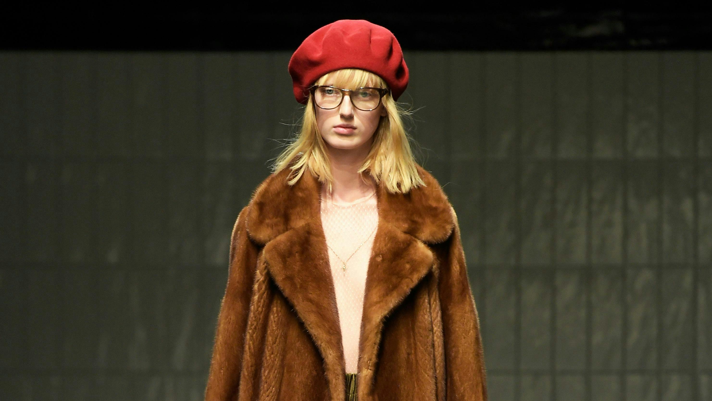 clothing apparel person human coat fur overcoat