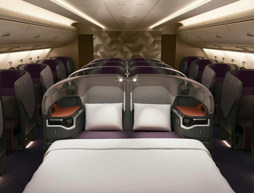 food travel singapore airlines holiday luxury travel singapore airlines first class business class airplane flight suites food and drink cushion car automobile vehicle transportation bed furniture