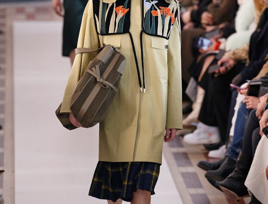 carven ready to wear fall winter 2018 -19 paris february march 2018 coat clothing apparel person human shoe footwear sleeve fashion