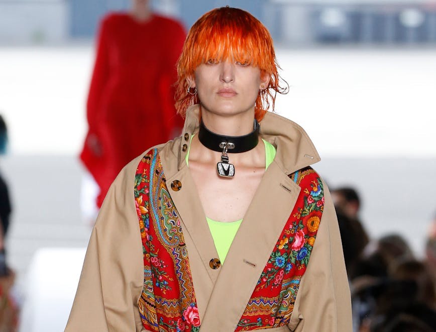 vetements. collection spring summer 2019 _paris couture july 2018 clothing apparel person human necklace accessories jewelry accessory sleeve