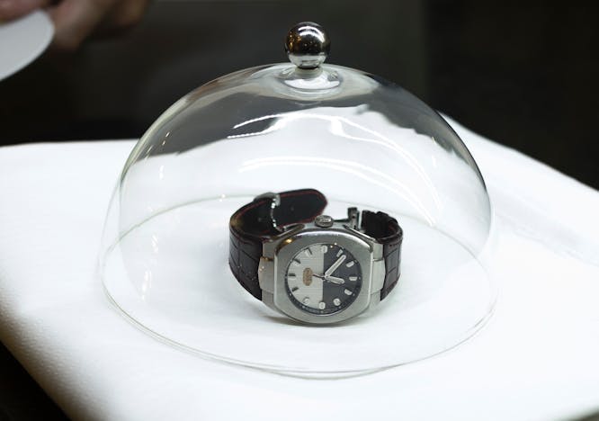 wristwatch alarm clock clock