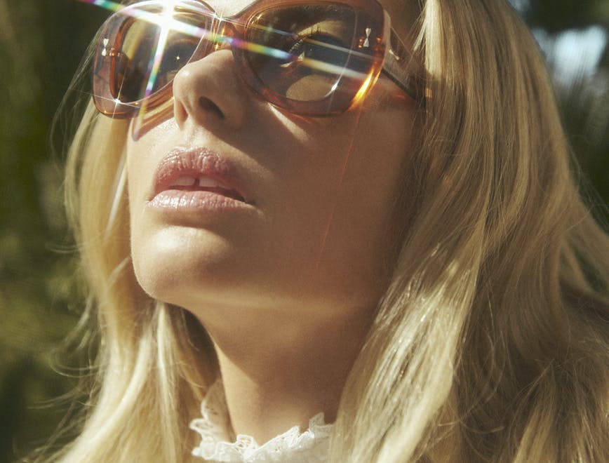 person glasses accessories sunglasses blonde female teen kid girl woman