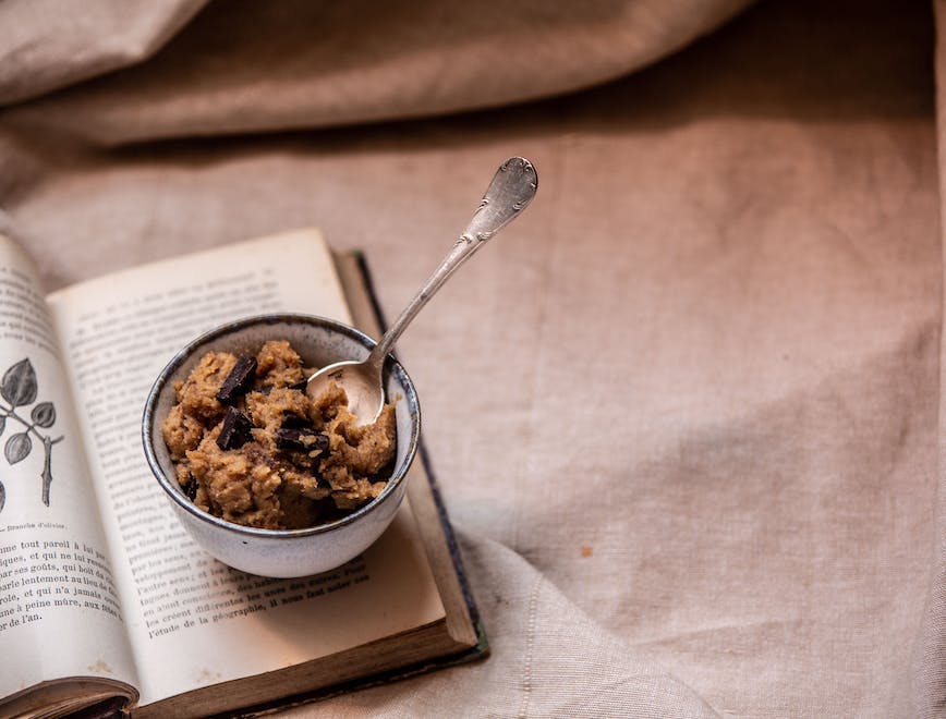 book breakfast food oatmeal