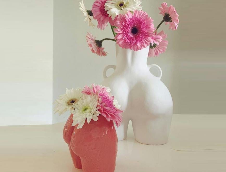 plant flower blossom vase jar pottery floral design art graphics pattern