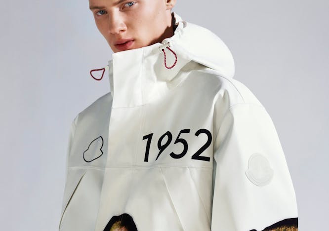 clothing apparel person human coat