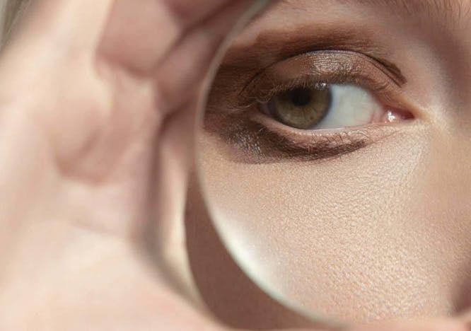 skin person human contact lens