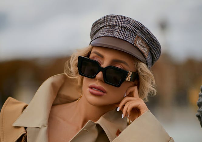 sunglasses accessories accessory clothing apparel person human overcoat coat