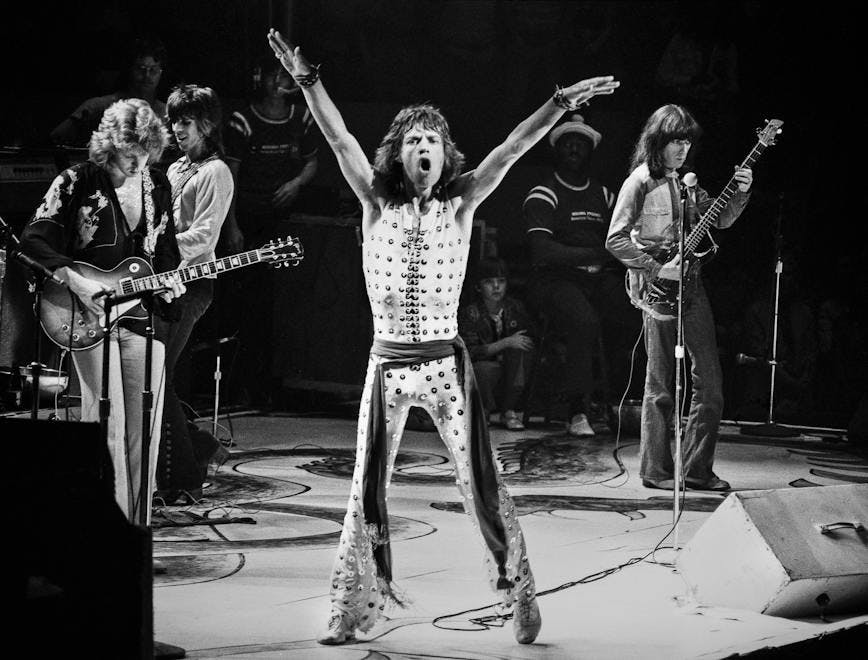 Les Rolling Stones en 1972. Copyright : Lynn Goldsmith.