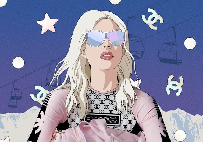 comics publication book sunglasses woman adult female person blonde face