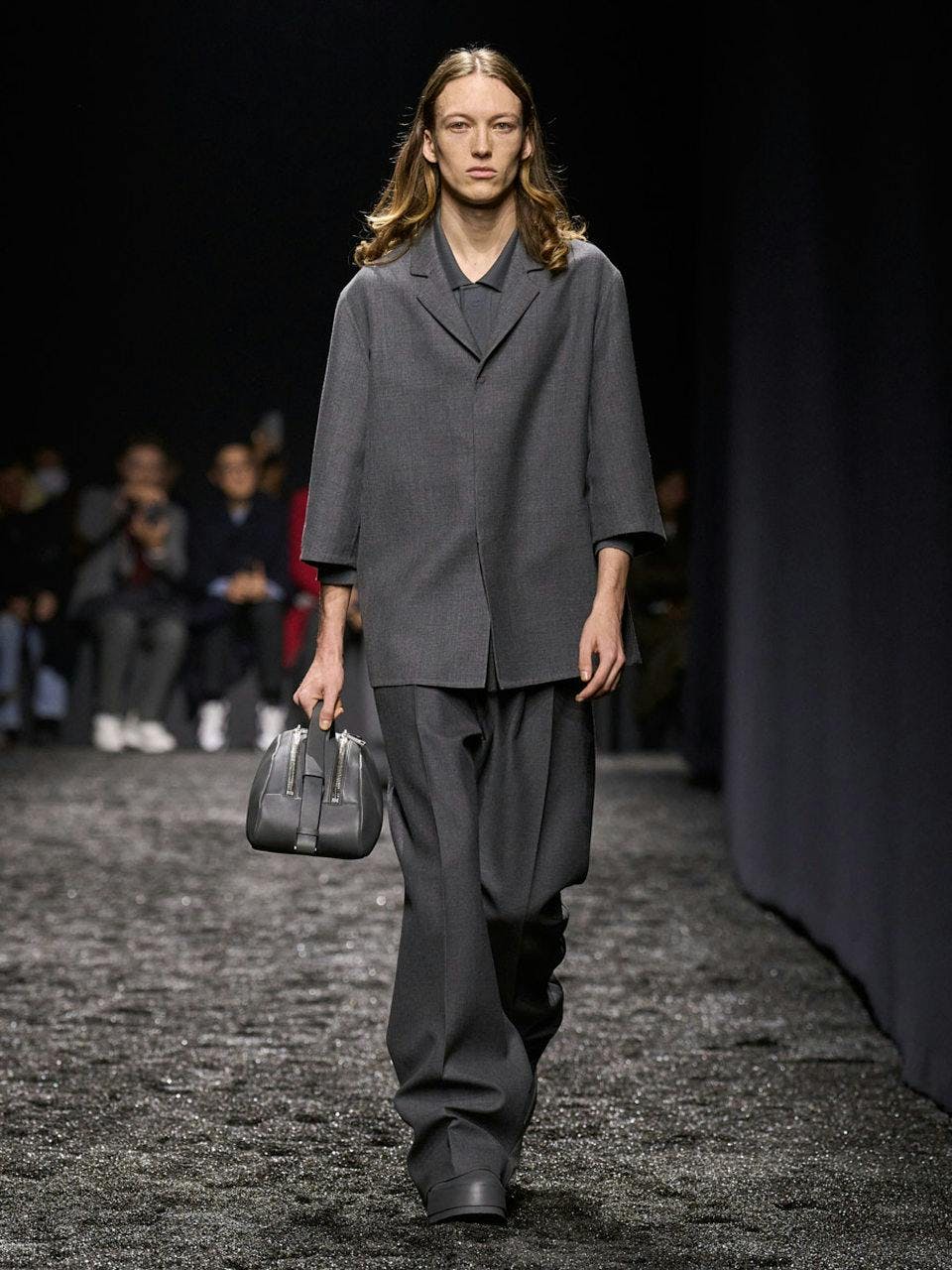 fashion handbag bag accessories suit formal wear clothing coat person