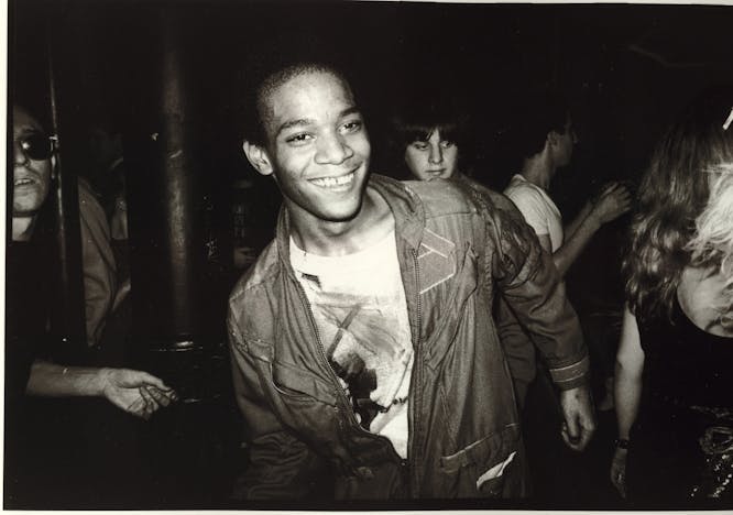 Jean-Michel Basquiat dansant au Mudd Club, New York, 1979 © Courtesy of Nicholas Taylor