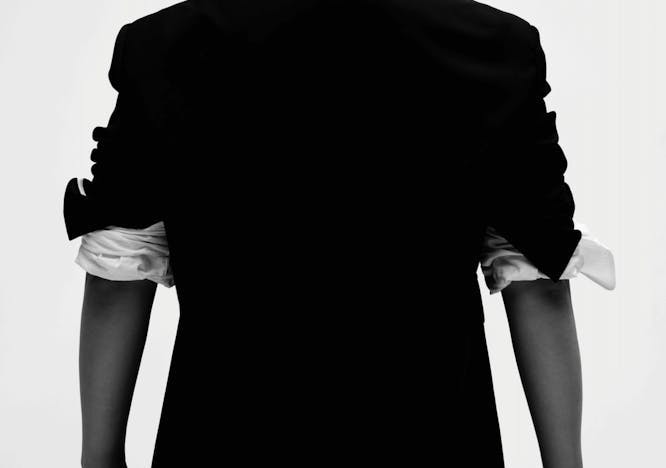 formal wear long sleeve sleeve silhouette suit adult male man person coat