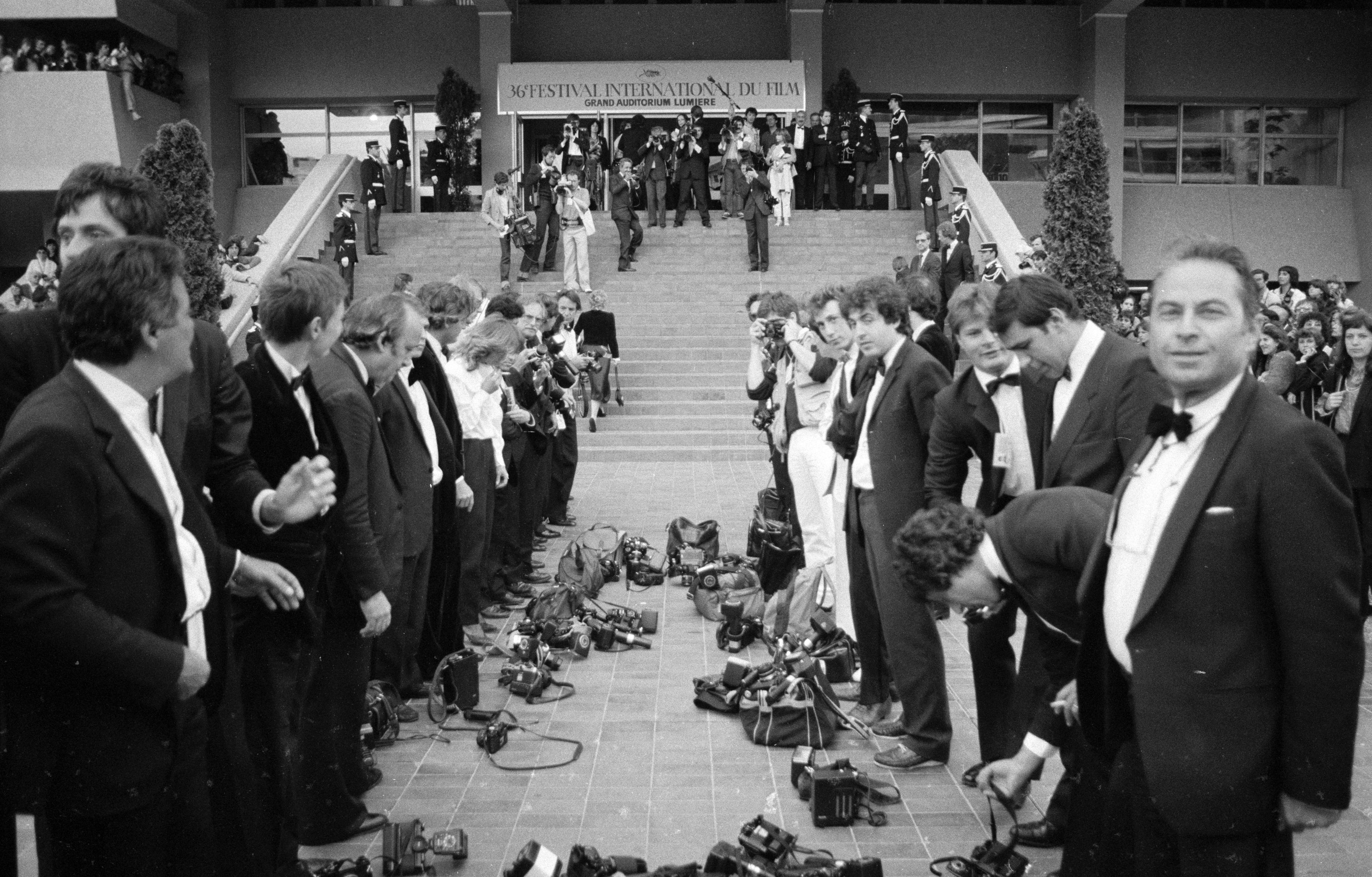 Un festival de photographes en grève, Cannes 1983 - Getty Images