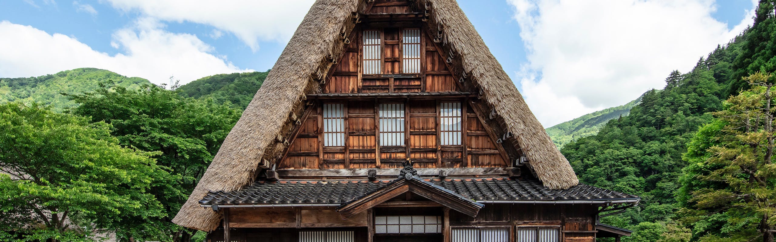 Une maison de style gasshō à Gokayama. 