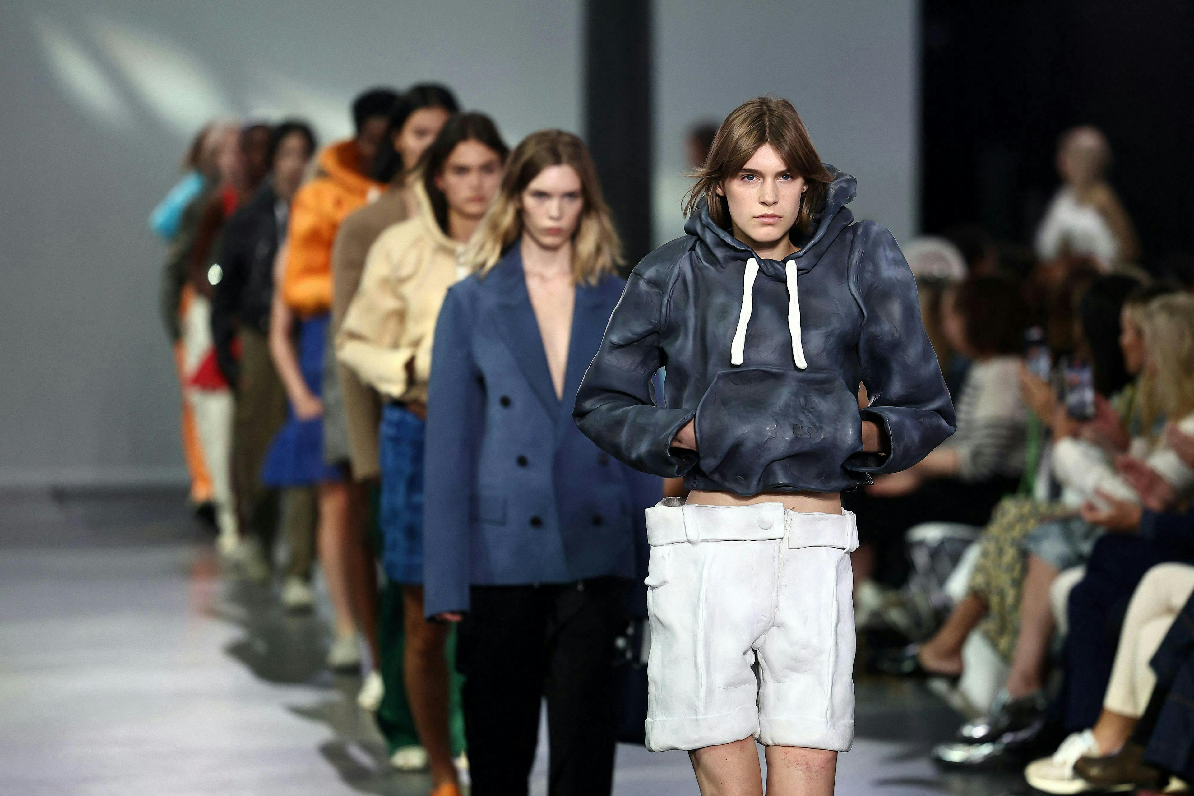 horizontal fashion arts culture and entertainment london clothing coat jacket shorts person hoodie sweatshirt face shoe